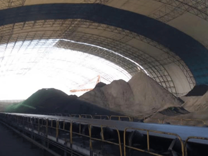 合作煤棚料仓网架